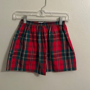 Crewcuts holiday plaid skirt, size 6 to 7 set an 8 to 10 year old